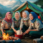 gambar remaker 4 cewek camping 01
